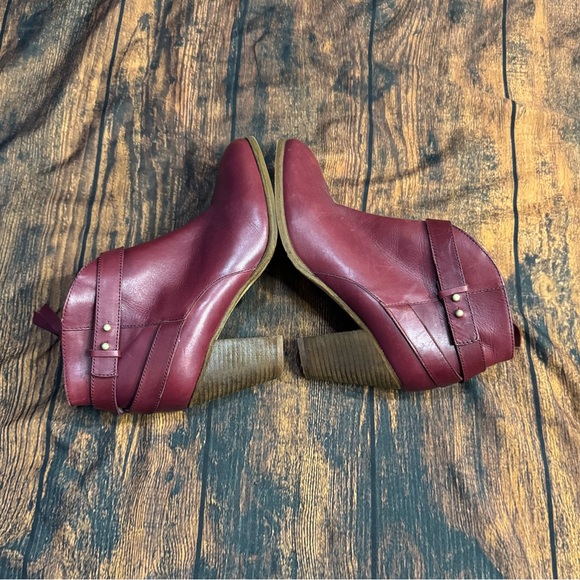 BODEN Stratford Leather Ankle Boots in Red Merlot EU 39 / US 8 - Picture 8 of 14